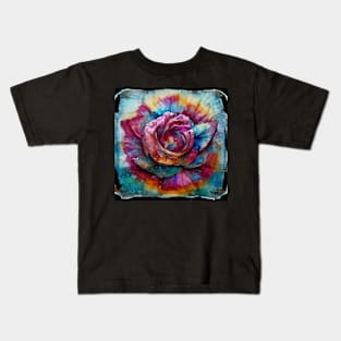 Rainbow Botanicals Floral Rose Kids T-Shirt